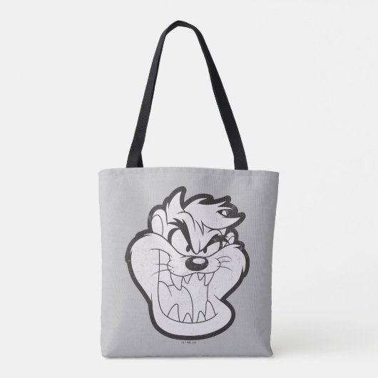 TAZ™ Evil Grin Badge Tote Bag (Achterkant)