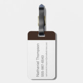 TAZ™ Evil Grin Bagagelabel (Achterkant verticaal)