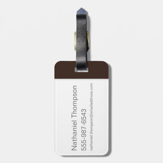 TAZ™ Evil Grin Bagagelabel (Achterkant verticaal)