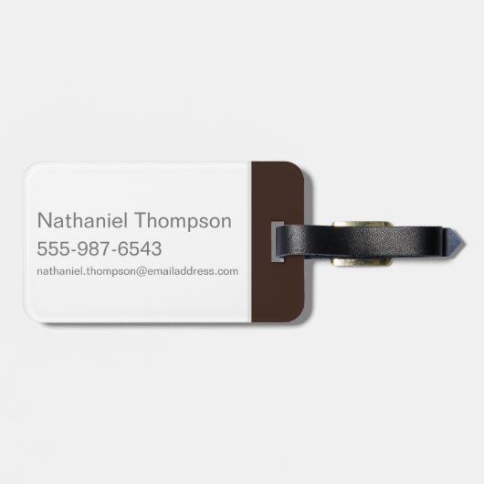 TAZ™ Evil Grin Bagagelabel (Achterkant horizontaal)