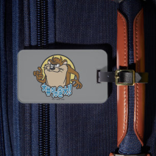 TAZ™ Expletive Circle Graphic Bagagelabel