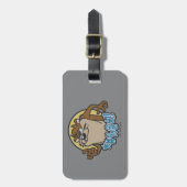 TAZ™ Expletive Circle Graphic Bagagelabel (Voorkant verticaal)