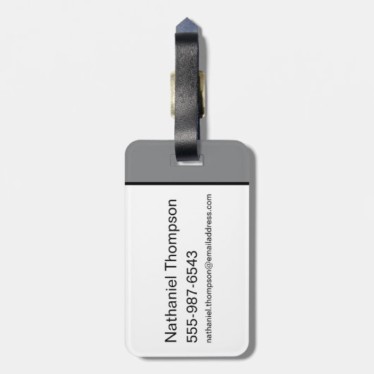 TAZ™ Expletive Circle Graphic Bagagelabel (Achterkant verticaal)