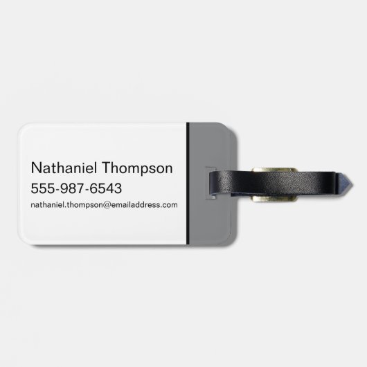 TAZ™ Expletive Circle Graphic Bagagelabel (Achterkant horizontaal)