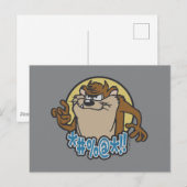 TAZ™ Expletive Circle Graphic Briefkaart (Voorkant / Achterkant)