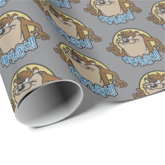 TAZ™ Expletive Circle Graphic Cadeaupapier (Rol Hoek)