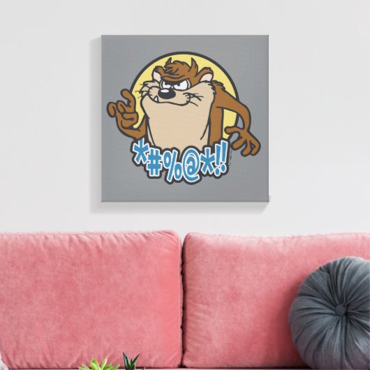 TAZ™ Expletive Circle Graphic Canvas Afdruk (Insitu (Woonkamer))