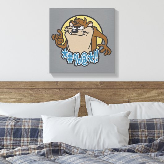 TAZ™ Expletive Circle Graphic Canvas Afdruk (Insitu (Slaapkamer))