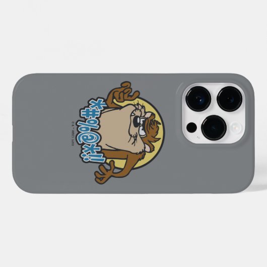 TAZ™ Expletive Circle Graphic Case-Mate iPhone Case (Achterkant (horizontaal))