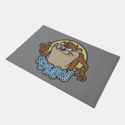 TAZ™ Expletive Circle Graphic Deurmat (Schuin)