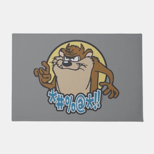 TAZ™ Expletive Circle Graphic Deurmat (Voorkant)