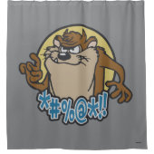 TAZ™ Expletive Circle Graphic Douchegordijn (Voorkant)