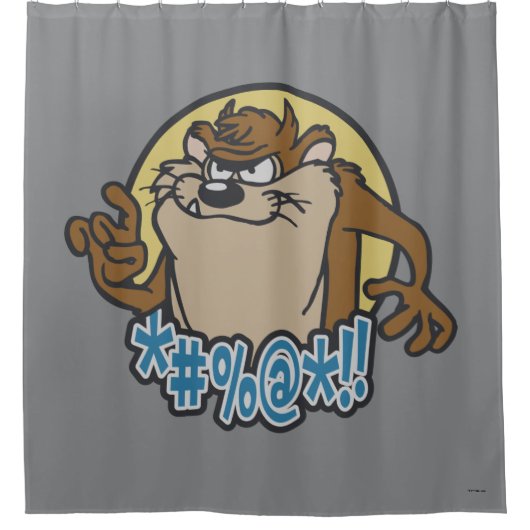 TAZ™ Expletive Circle Graphic Douchegordijn (Voorkant)