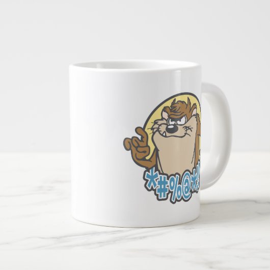 TAZ™ Expletive Circle Graphic Grote Koffiekop (Voorkant rechts)