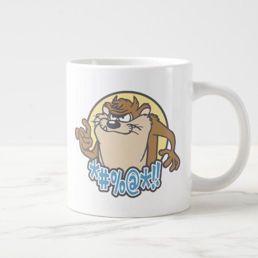 TAZ™ Expletive Circle Graphic Grote Koffiekop (Rechts)