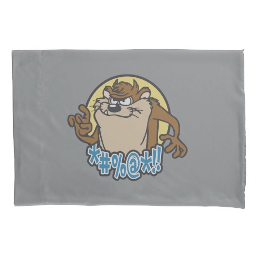 TAZ™ Expletive Circle Graphic Kussensloop (Voorkant)