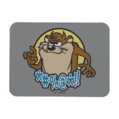 TAZ™ Expletive Circle Graphic Magneet (Horizontaal)