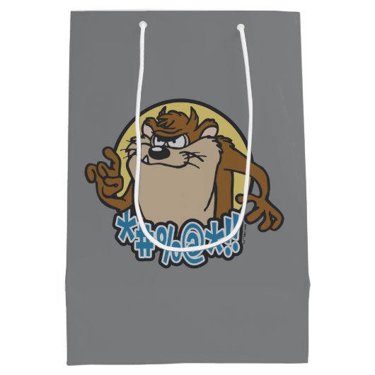 TAZ™ Expletive Circle Graphic Medium Cadeauzakje (Achterkant)