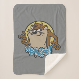 TAZ™ Expletive Circle Graphic Sherpa Deken