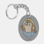 TAZ™ Expletive Circle Graphic Sleutelhanger (Voorkant Links)