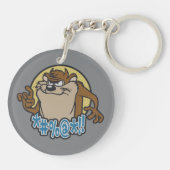 TAZ™ Expletive Circle Graphic Sleutelhanger (Achterkant)