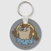 TAZ™ Expletive Circle Graphic Sleutelhanger (Voorkant)