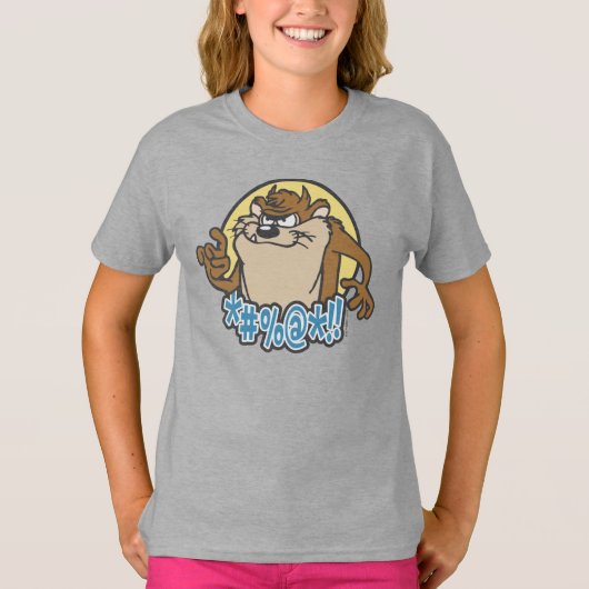 TAZ™ Expletive Circle Graphic T-shirt (Voorkant)