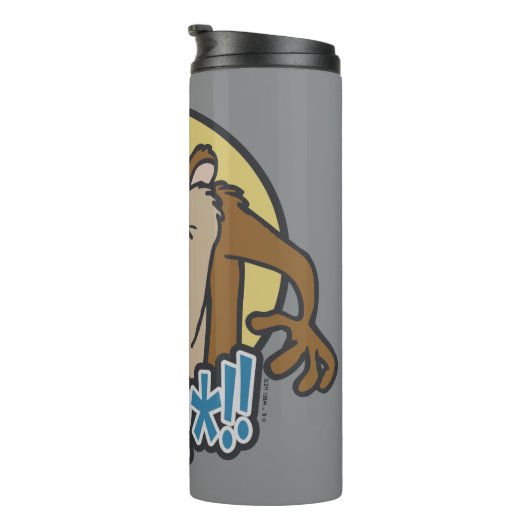 TAZ™ Expletive Circle Graphic Thermosbeker (Geroteerd rechts)