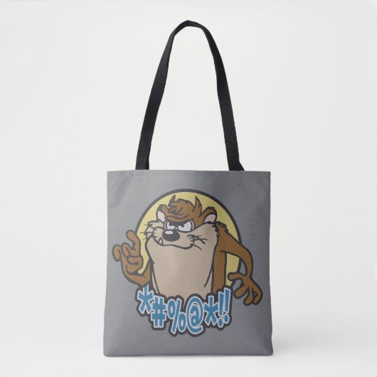 TAZ™ Expletive Circle Graphic Tote Bag (Voorkant)