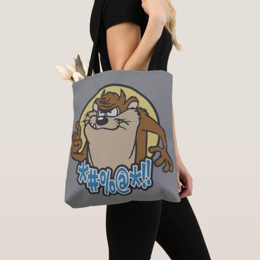 TAZ™ Expletive Circle Graphic Tote Bag (Dichtbij)