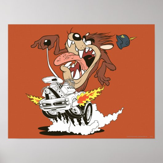TAZ™ Furious Driving Poster (Voorkant)