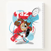TAZ™ Headbutting Voetbal Notitieboek (Achterkant)