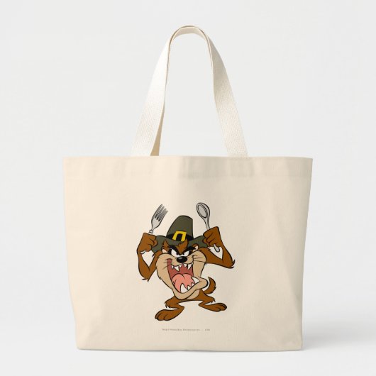 TAZ™ Hongerig Grote Tote Bag (Voorkant)