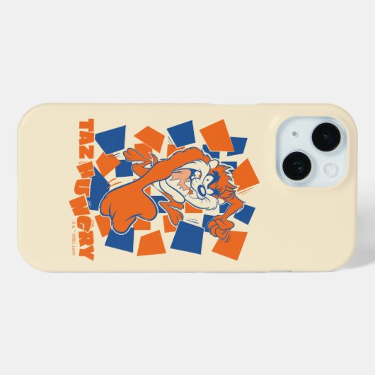 TAZ™ Hungry Smashing Through Checker Case-Mate iPhone Case (Achterkant (horizontaal))