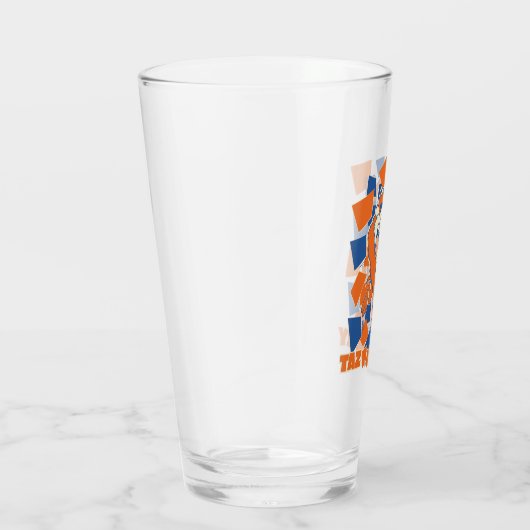 TAZ™ Hungry Smashing Through Checker Glas (Rechts)