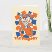 TAZ™ Hungry Smashing Through Checker Kaart (Voorkant)