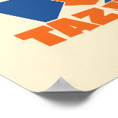 TAZ™ Hungry Smashing Through Checker Poster (Hoek)