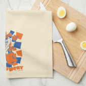 TAZ™ Hungry Smashing Through Checker Theedoek (Quarter Fold)