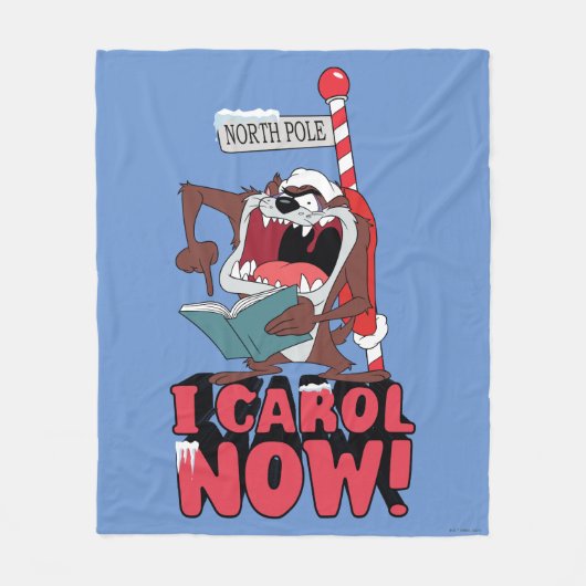 TAZ™ "IK CAROL NU!" FLEECE DEKEN (Voorkant)