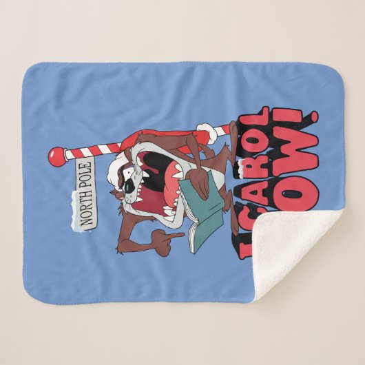 TAZ™ "IK CAROL NU!" SHERPA DEKEN (Voorkant (horizontaal))