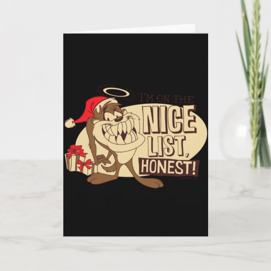 Taz Im On The Nice List  Kaart (Voorkant)