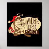 Taz Im On The Nice List Poster (Voorkant)