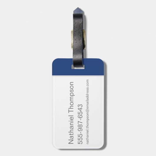 TAZ™ in een zakje Bagagelabel (Achterkant verticaal)