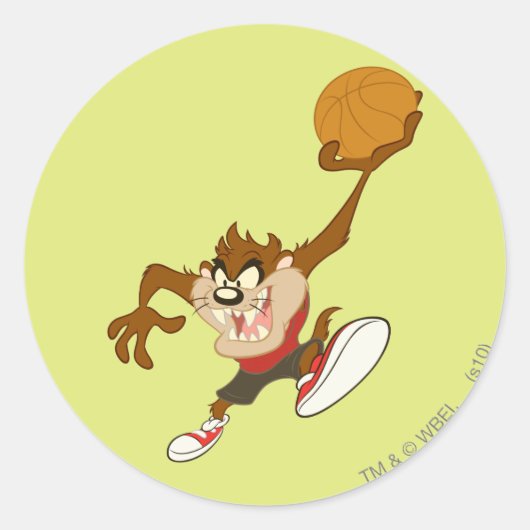 TAZ™ in uw gezicht Ronde Sticker (Voorkant)