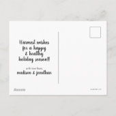 TAZ™ Kerstliederen Zingen Feestdagenkaart (Achterkant)