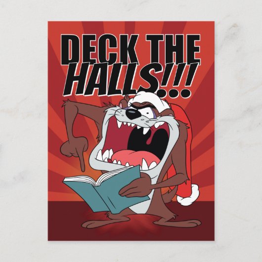 TAZ™ Kerstliedjes zingen Feestdagenkaart (Voorkant)