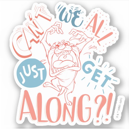 TAZ™ | Kunnen we niet allemaal gewoon mee?! Sticker (Voorkant)