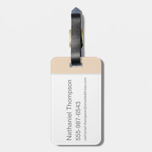 TAZ™ Leaping Bagagelabel (Achterkant verticaal)