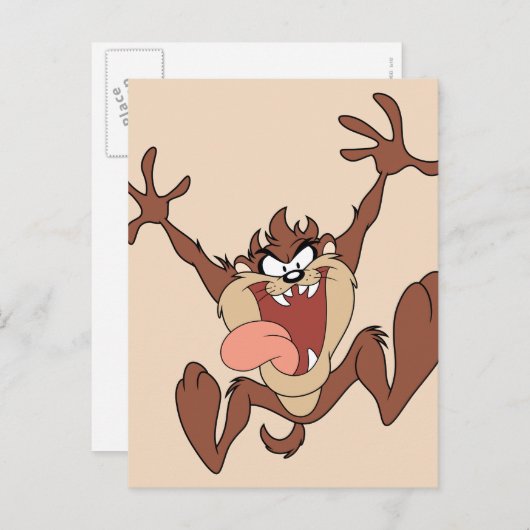 TAZ™ Leaping Briefkaart (Voorkant / Achterkant)