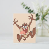 TAZ™ Leaping Briefkaart (Staand voorkant)